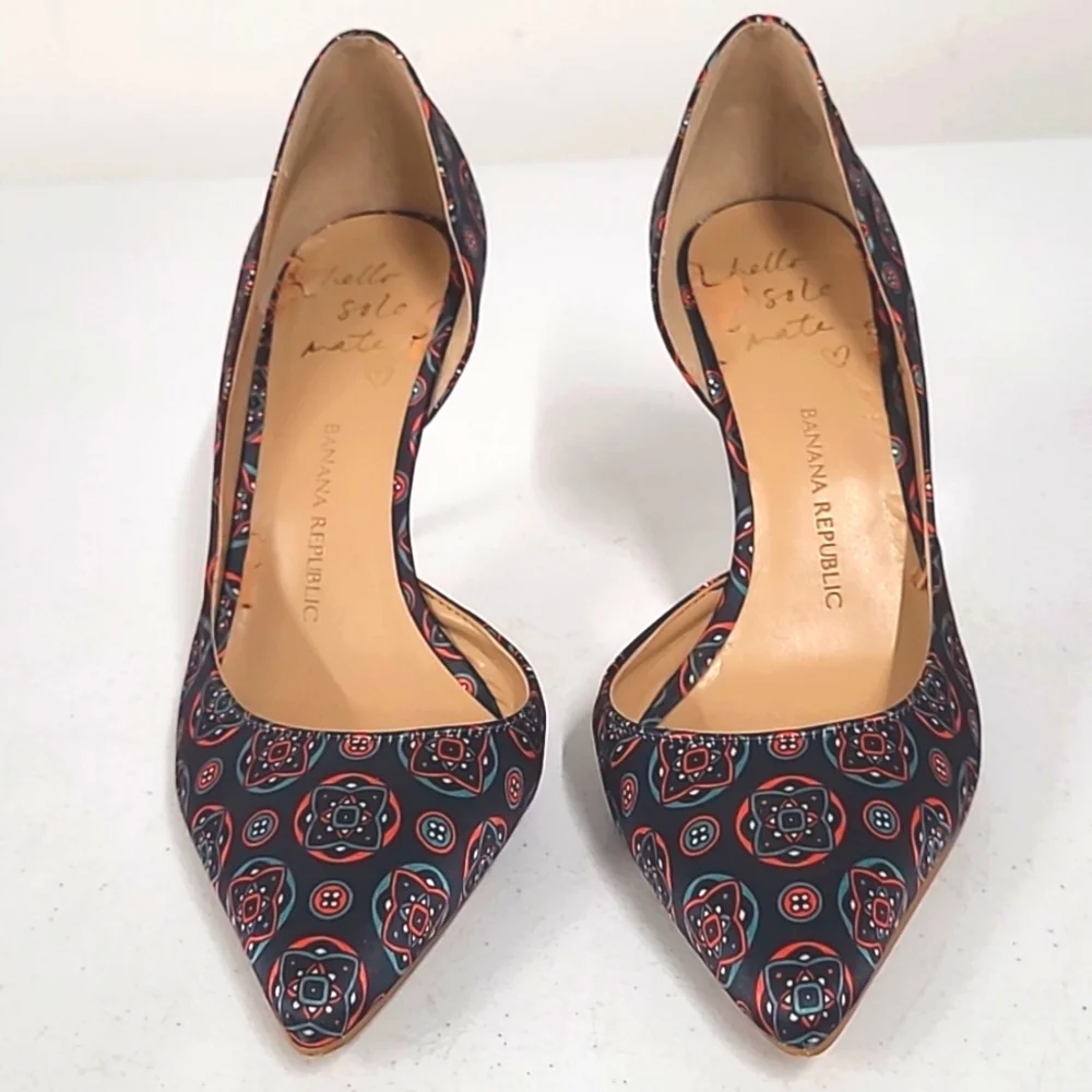 Banana Republic Multicolor Patterned Heels - Picture 2 of 9